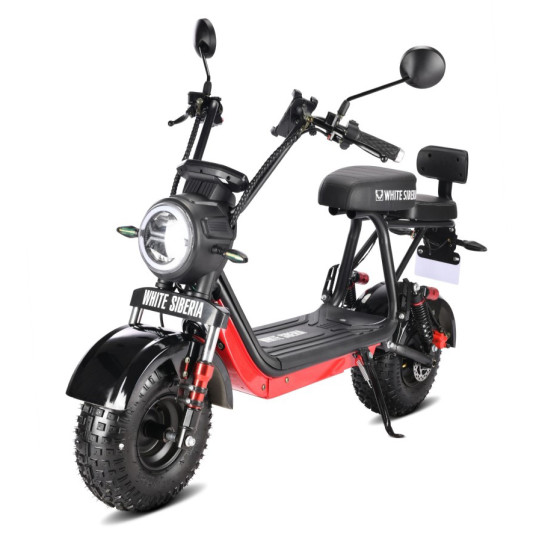 Электроскутер WHITE SIBERIA MINI R 2.0 1200W RED (красный)