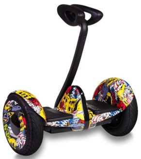 Мини сигвей Mini Robot 54v, желтый граффити