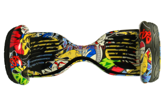 Гироскутер Smart Balance (MLD) New Premium 10.5 дюймов с APP, желтый граффити