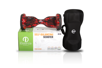Гироскутер iBalance Prem Series 10.5 дюймов с приложением, красный огонь