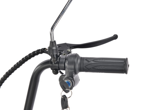 Электроскутер WHITE SIBERIA MINI R 1200W, черный